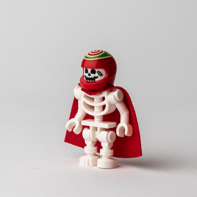 New LEGO® Douglas Elton / El Fuego - Skeleton w/ Cape Minifigure