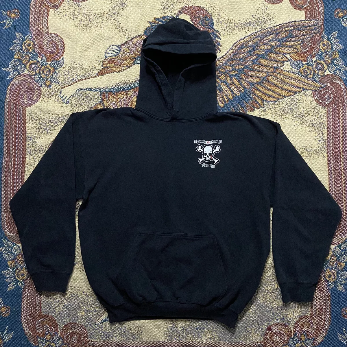Vintage Blood In Blood Out Wasted Youth Crew Hoodie 90s Black