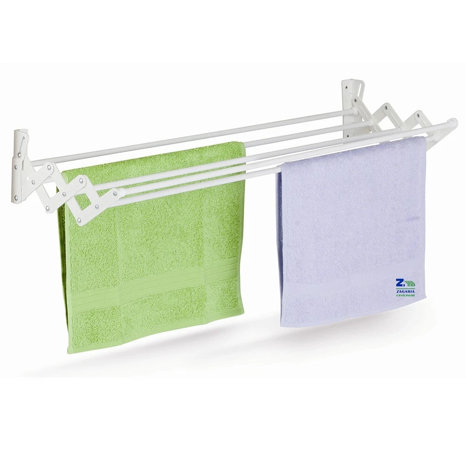 CASABRIKO STENDIBIANCHERIA STENDINO DA PARETE SOFFIETTO IN ACCIAIO PLASTIFICATO 120cm