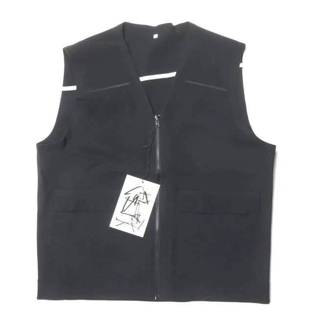 GR10K 20AW BONDED GILET AW20_UBGR002＿BLK S black Zip up vest tops