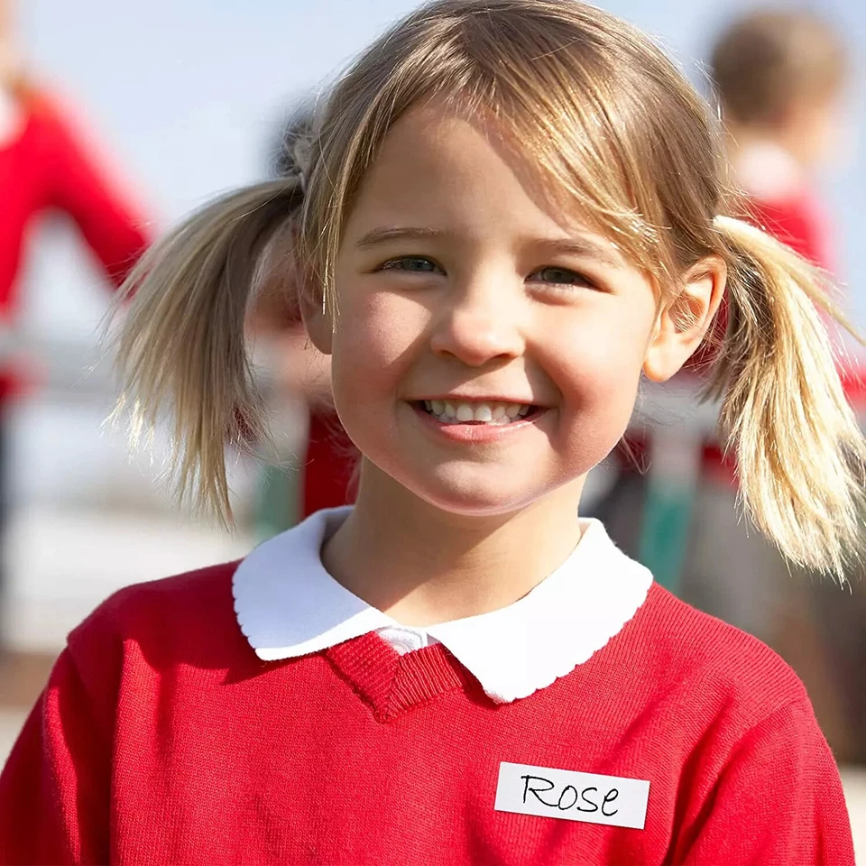 Etiquetas de ropa para planchar y planchar precortadas etiquetas de nombre para... Foto 2 de 4