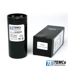 TEMCo 1000-1200 uf/MFD 110-125 VAC volts Round Start Capacitor 50/60 Hz -Lot-1