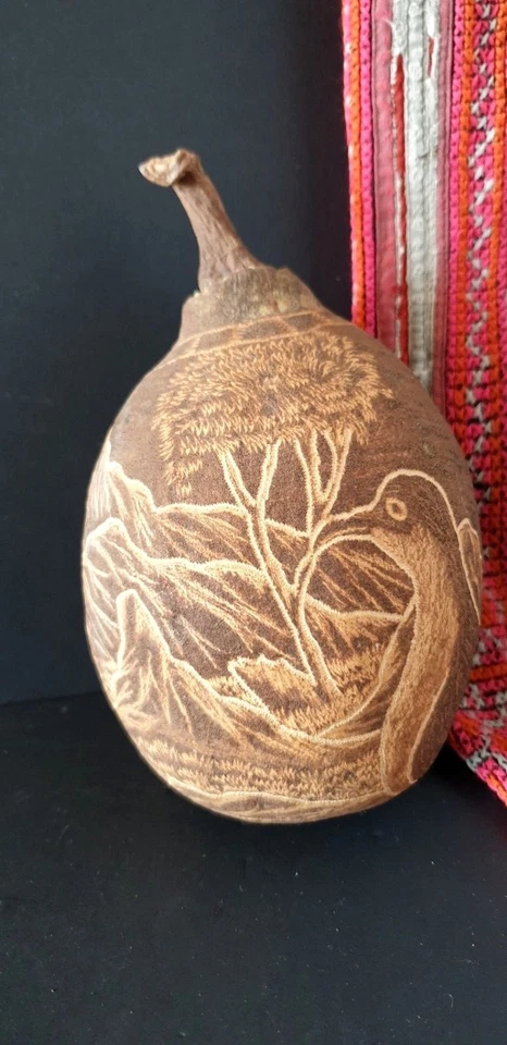 Old Australian Aboriginal Kimberley Carved Boab Nut …beautiful Australian... - image 2 of 4