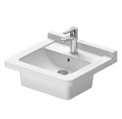 Duravit Starck 3 - 18 7/8  Wall Mounted / Drop In Bathroom Sink w/ Overflow