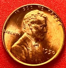 1950-P Lincoln Wheat Cent Penny GEM RED BU From an Original Bank Roll