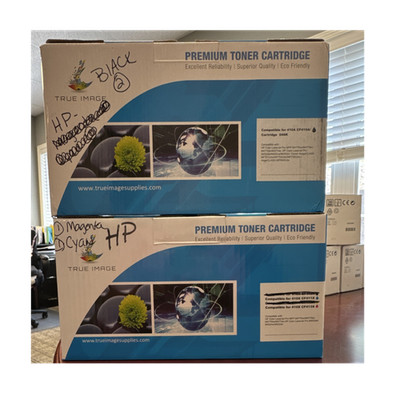 True Image Premium Toner Cartridge Set for HP 410A 410X Canon M477 M452 Laser