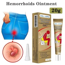 Sol Lora Hemorrhoid Ointment, Itching, Burning and Discomfort Relief-1 Tube