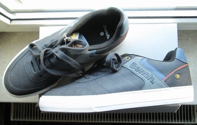BENCH SNEAKER FREIZEIT KUNSTLEDER HERREN BASIC SCHNÜRSCHUHE BLAU 44 NEU 