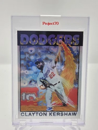 2021 Topps Project 70 Clayton Kershaw 150 1986 Chinatown Market Rainbow Foil /70