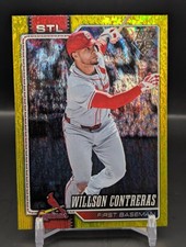 2026 Topps Series 1 Wilson Contreras Yellow Holo Foil/399 Cardinals