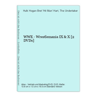 WWE - Wrestlemania IX & X [2 DVDs] Hulk Hogan Bret 'Hit Man' Hart  und  The Unde