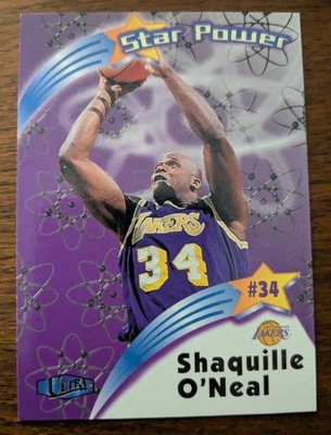 SHAQUILLE O'NEAL, 1997-98 FLEER STAR POWER INSERT #4 SP