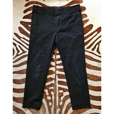 Versace Collection Mens Straight Leg Dress Pants Black EUR 50 Made In Italy 1a