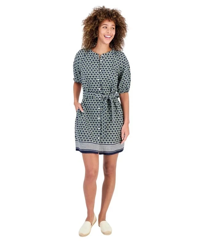 knee length dresses for ladies Nautica Stripe Midi