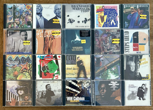 20 Jazz CDs, Used, George Duke, Wynton Marsalis, Will Calhoun, Spyro Gyra, Etc..