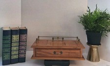 Vintage 1970's MCM Gunther Mele Gentleman's Valet/Storage Organizer w Brass...