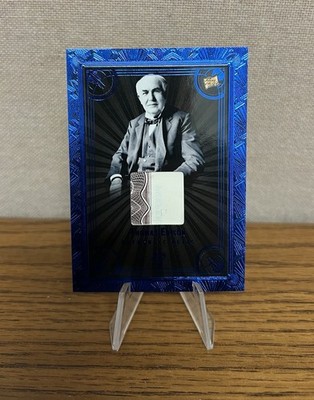 2025 PIECES OF THE PAST Roaring 20s Edition Thomas Edison Blue Relic #44/50