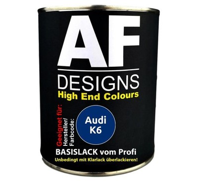 1L Autolack für Audi K6 Arablau Perl Metallic  Autolack Spritzfertig