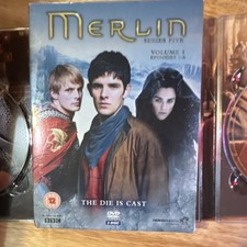 Merlin Series Five Volume 1 DVD BBC TV Series Season 5 Tall Case 3 Discs