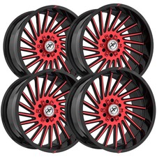 Set Of 4 Xf Off-road Xf-239 20x9 5x55x5.5 0mm Blackred Wheels Rims