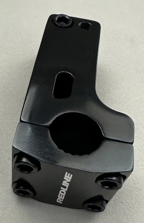 NEW Redline BMX Stem 1 1/8 in Threadless 4 Bolt Alloy Front load NOS 50 mn - Image 4 of 4