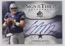2009 SP Authentic Sign of the Times Stephen McGee #ST-SM Rookie Auto RC 0ii1