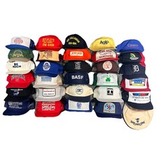LOT OF 30: Vintage Advertising Snapback Hats, Trucker Caps, Adjustable