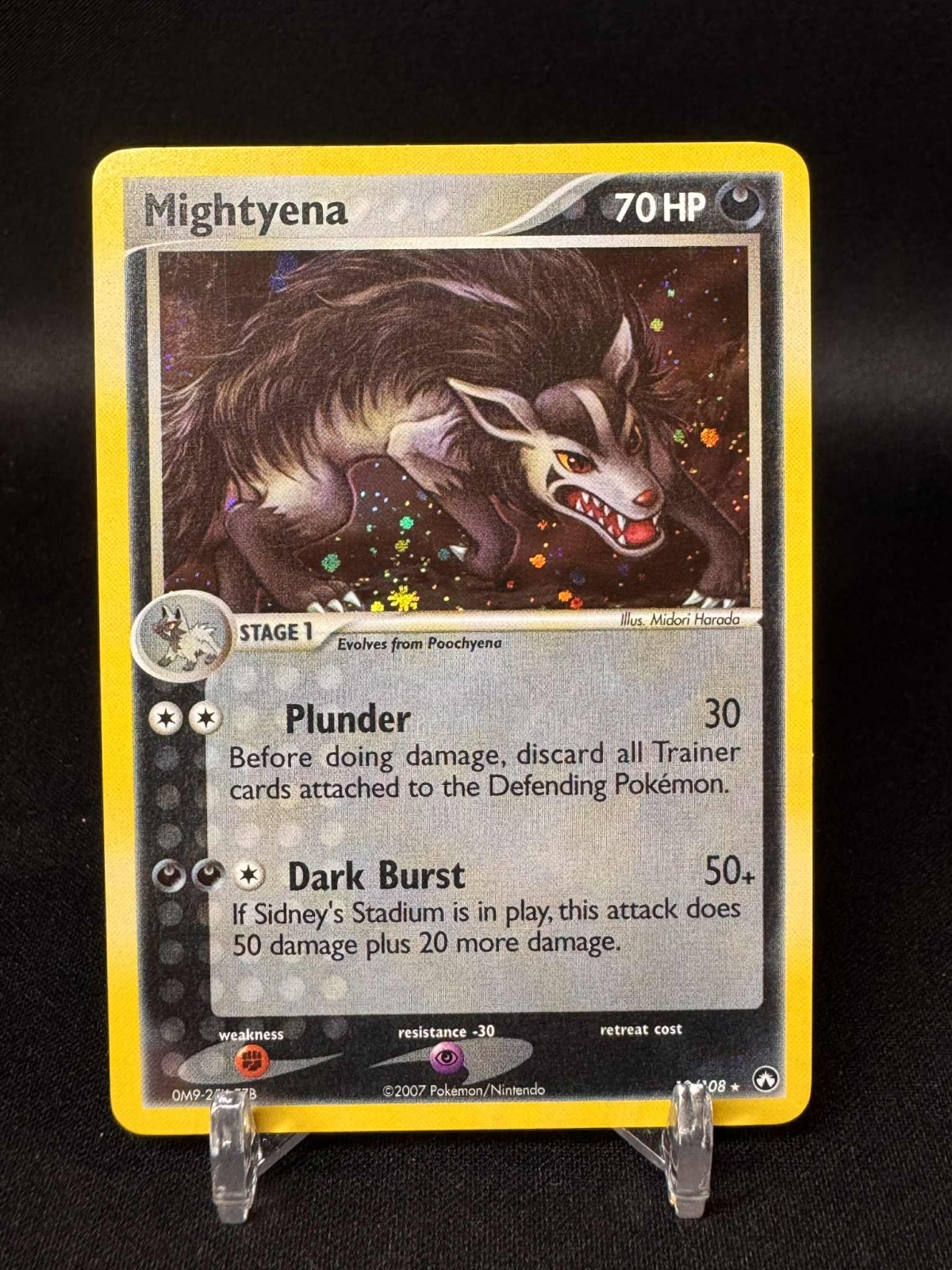 Mightyena - 18/108 - Holo Rare EX Power Keepers - Pokemon Card - NM