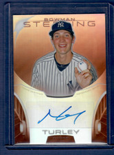 2013 Bowman Sterling Prospect Autographs Orange Refractors Nik Turley #64/75