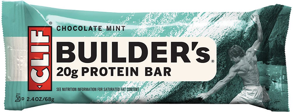 Энергетические батончики Clif Builders с высоким содержанием белка и мятой в шоколаде - 12 упаковок для активных