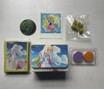 Pokmon TCG: Lillie Premium Tournament Collection Deck Box Sleeves Dice  Coin | eBay