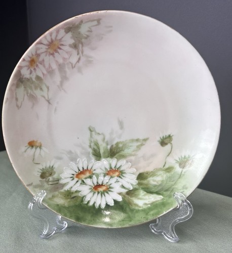 Tirschenreuth handbemalte rosa Wildrosen 6" Zoll Teller signiert Pearson - Bild 2 von 7