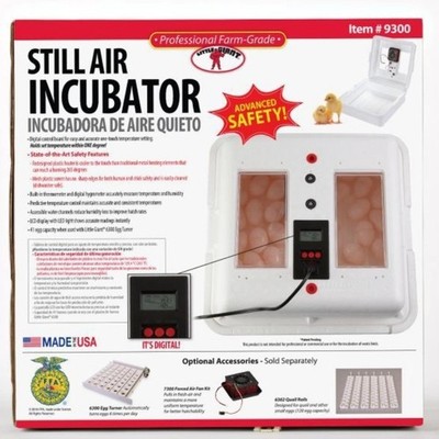 Still Air Egg Incubator Hatching Chicks Chickens Ducks Digital