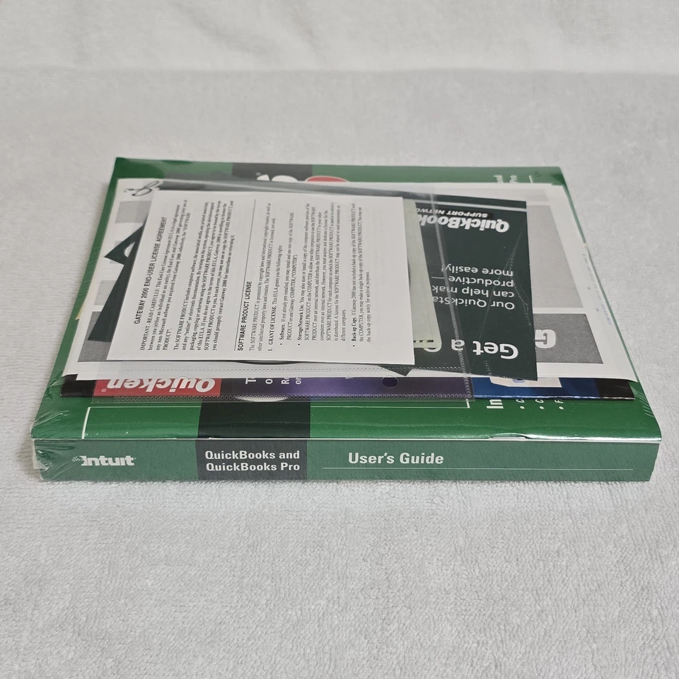 VTG QuickBooks 2000 Intuit Gateway 2000 Sealed User Guide + Software CD NOS READ - Image 3 of 4