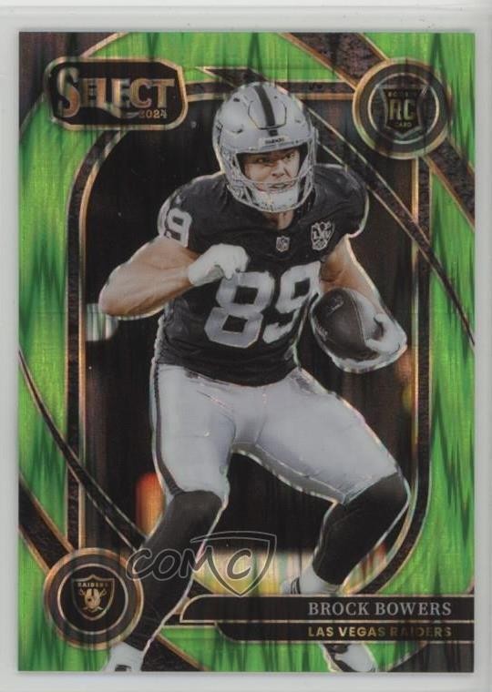 2024 Select Club Level Neon Green Shock Prizm /499 Brock Bowers Rookie RC 1n4k