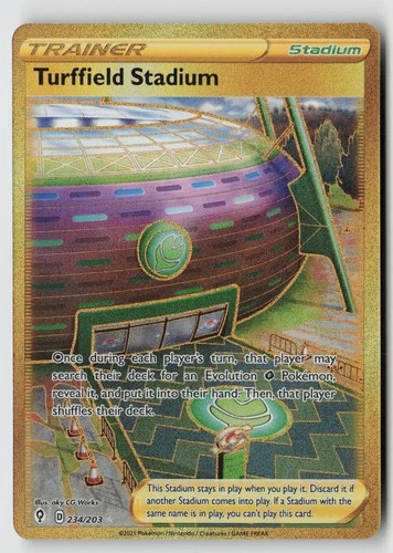 Turffield Stadium (Secret) 234/203 - SWSH07: Evolving Skies Holo - PTCG