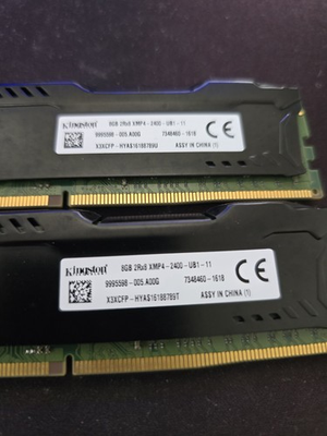 #ad #ad Lot of 4 DDR4 Desktop RAM 2x Hyperx 8gb 2x 4gb For Parts Or Repair $49.95