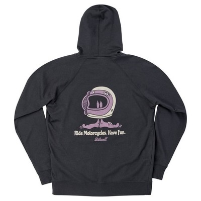 Sweatshirt With Cap & Zip Biltwell Shorty Black Size XL