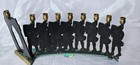 VTG Brass Menorah Israeli Hanukkah Judaica Maccabee  9 Candle Holder  — photo 5
