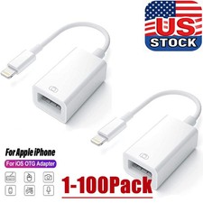 To Camera USB Female OTG Connector Adapter Cable For Apple iPhone iPad iPod lot
