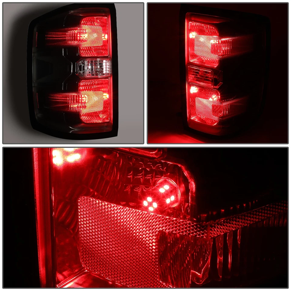 For 2014-2019 Silverado 1500 2500 HD Sierra 3500 HD LED Tail Lights Brake Lamps - Image 3 of 4