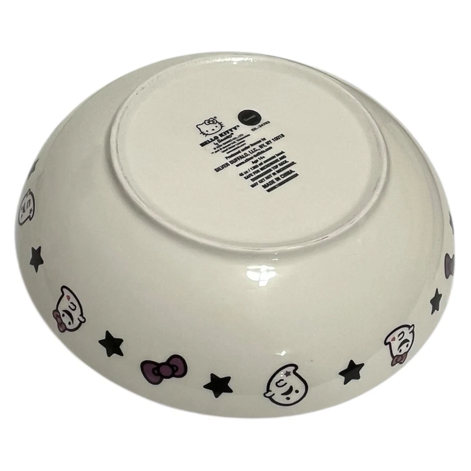 Тарелка для мумии на Хэллоуин Sanrio Hello Kitty блюдо 9 дюймов 48 унций фиолетово-белая - Изображение 4 из 4