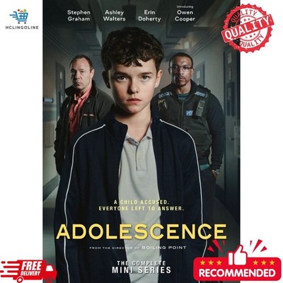 Adolescence (2025) DVD The Complete Mini Series High Quality All Region FREESHIP