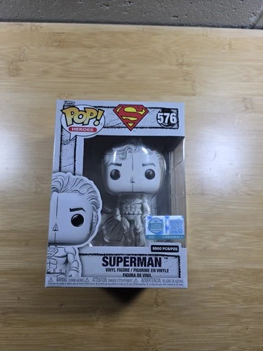 Funko POP! #576 Superman Sketched Deco LE 9500 Funko Shop EX + Protector