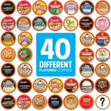 Flavored Coffee Pods Compatible with Keurig K Cup Brewers, Assorted Variety Pack