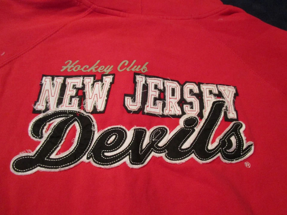 *NWT G-III NEW JERSEY DEVILS HOCKEY WOMENS ZIP FRONT SWEATSHIRT JACKET RED XL - Image 4 of 4