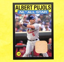 2021 Topps Albert Pujols 1986 All Star Black Bat Relic Card 108/199 Cardinals 