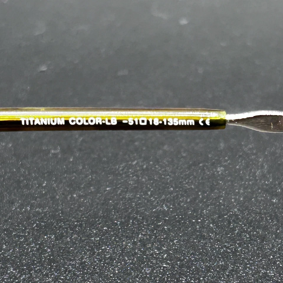 Marco de gafas de titanio ELLE EL18555 dorado flexible 51-18-135 usado Foto 4 de 4