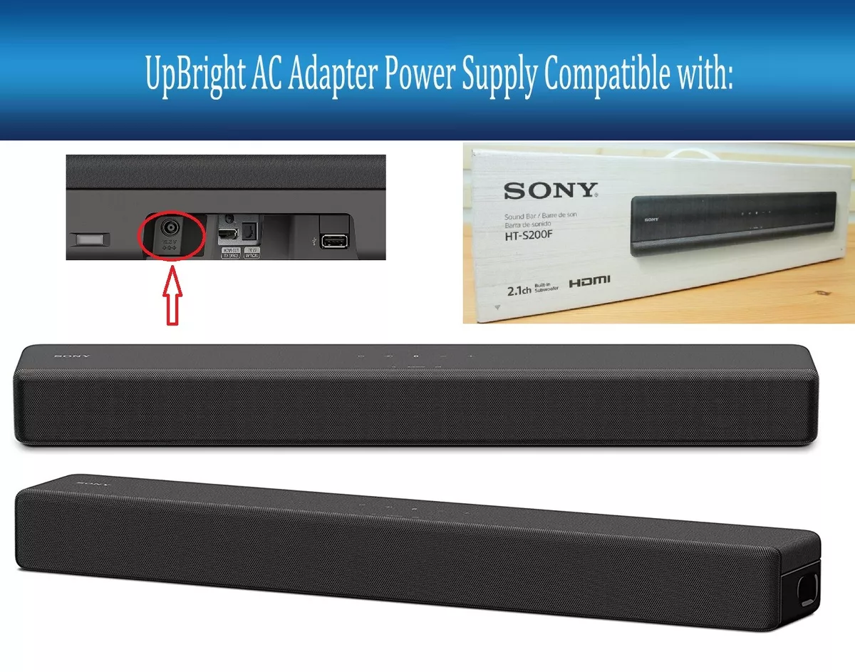 AC Adapter For Sony HT-S200F 2.1 Channel 80W Stereo Soundbar