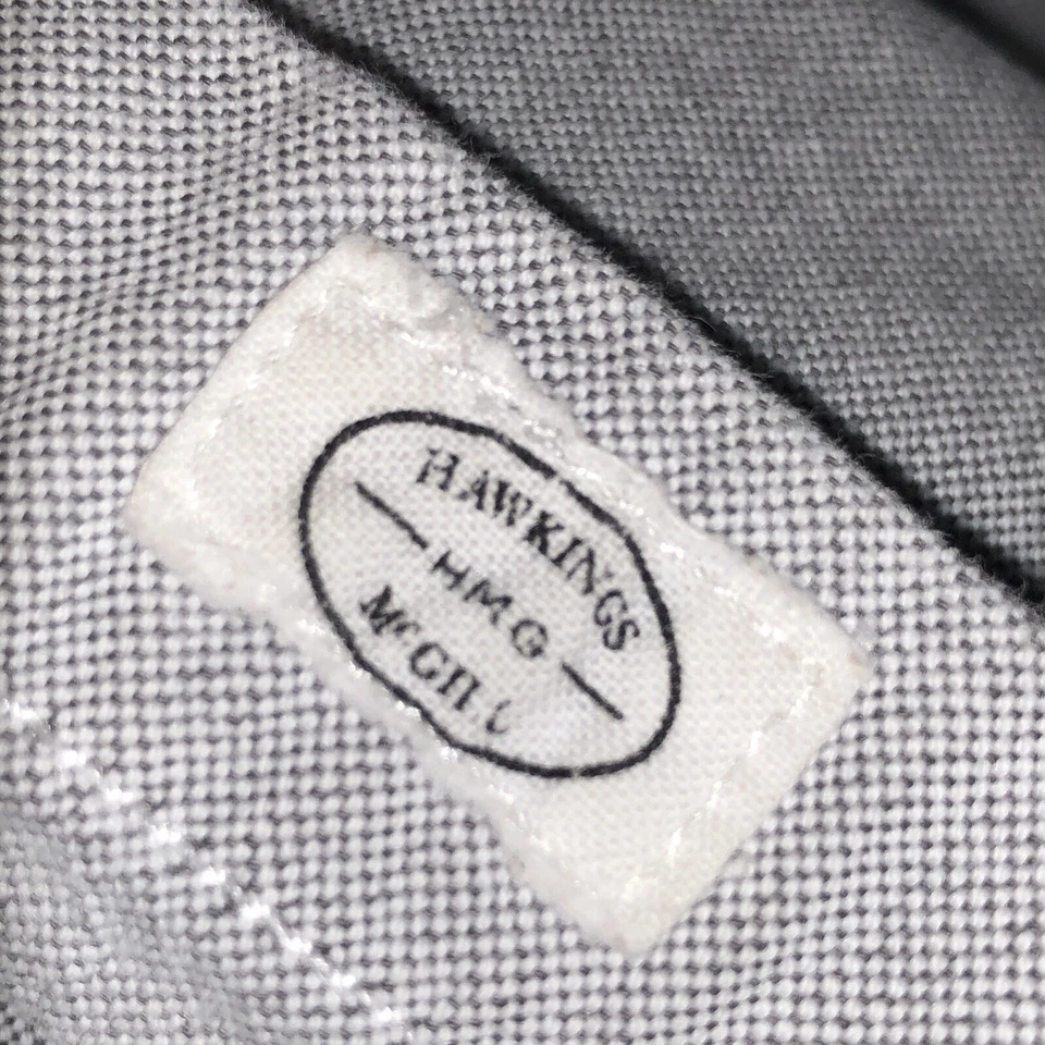 Camisa de vestir Hawkings McGill gris con botones para hombre | Talla XL Foto 4 de 4